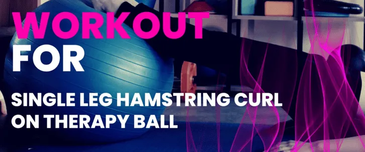 Single-Leg Stability Ball Hamstring Curl