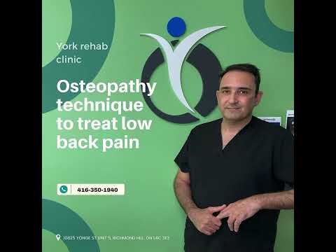 Treat Low Back Pain with Osteopathy - York Rehab Clinic